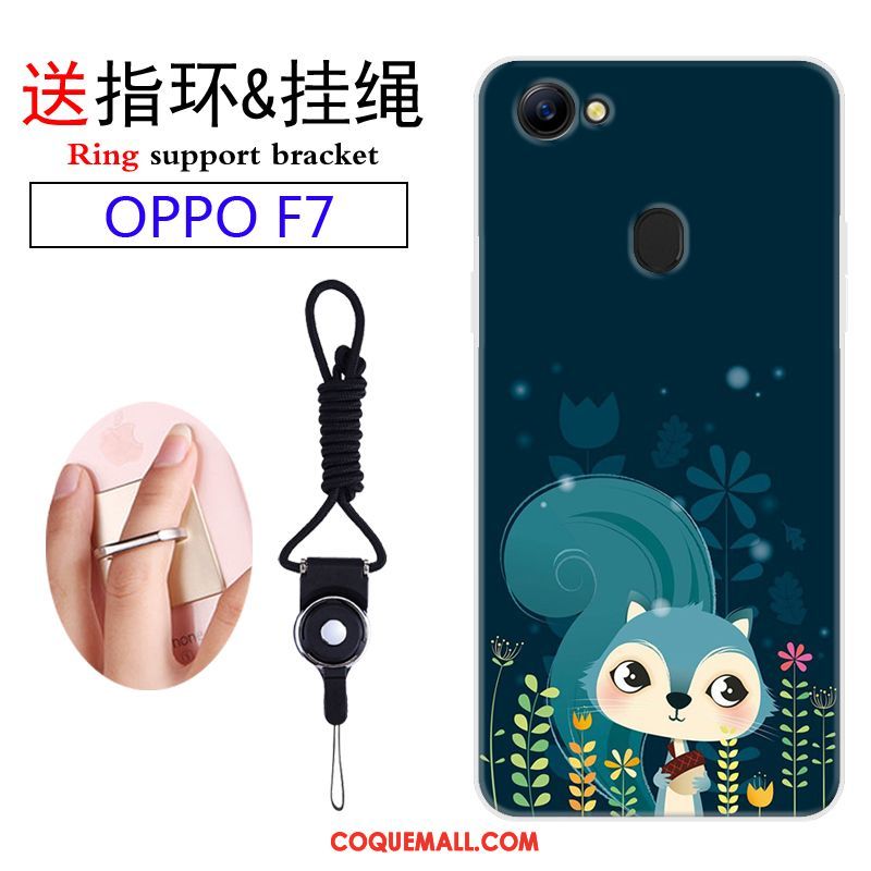 Étui Oppo F7 Dessin Animé Charmant Téléphone Portable, Coque Oppo F7 Ornements Suspendus Incassable