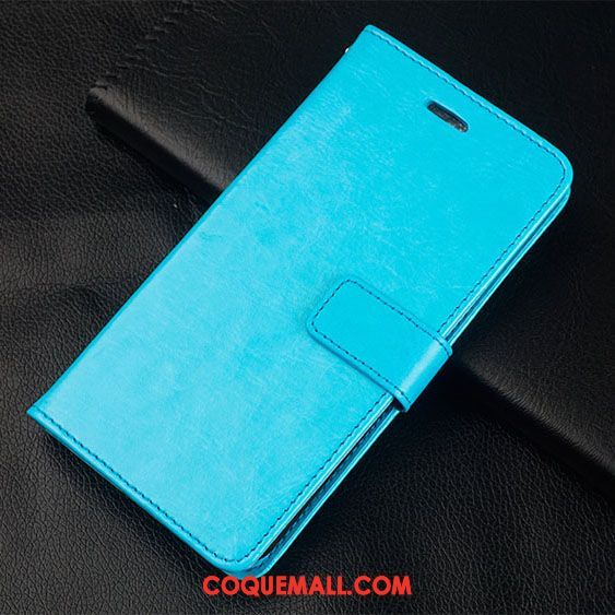 Étui Oppo F7 Fluide Doux Bleu Incassable, Coque Oppo F7 Protection Tout Compris