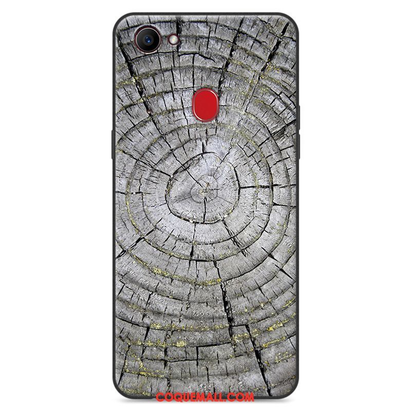 Étui Oppo F7 Fluide Doux Gris Peinture, Coque Oppo F7 Tout Compris Protection