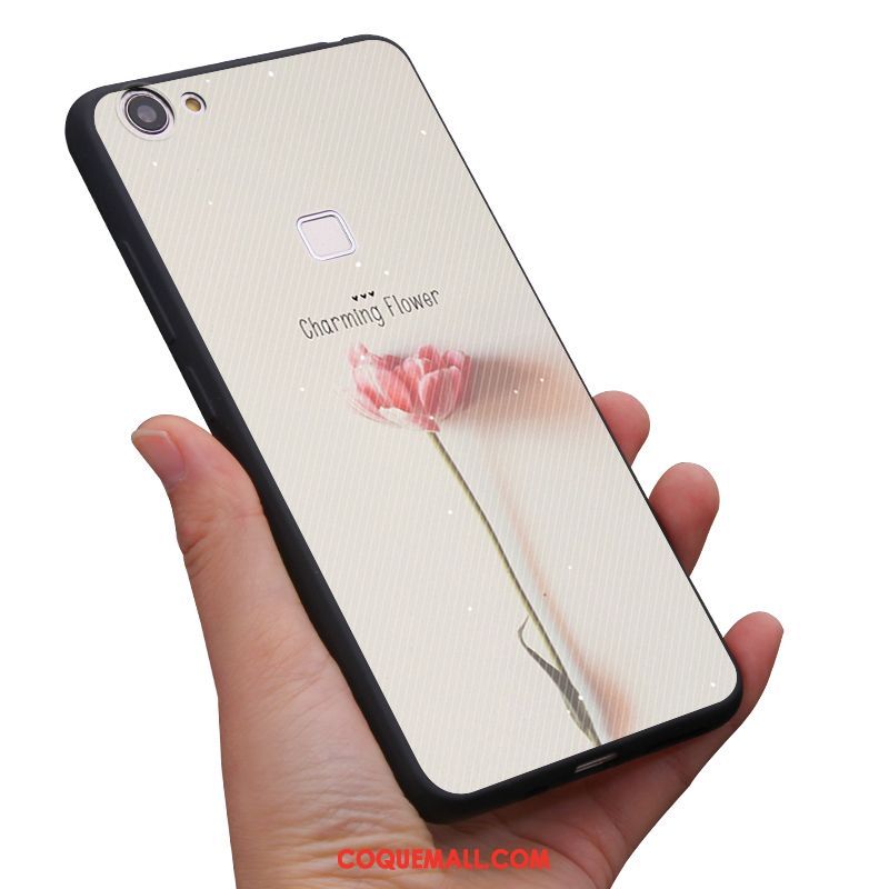 Étui Oppo F7 Frais Art Vintage, Coque Oppo F7 Protection Fluide Doux