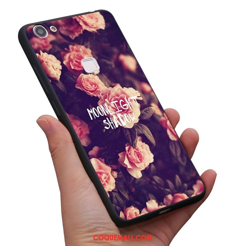 Étui Oppo F7 Frais Art Vintage, Coque Oppo F7 Protection Fluide Doux