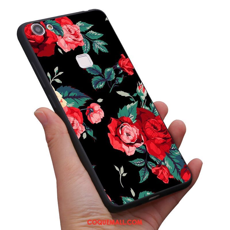 Étui Oppo F7 Frais Art Vintage, Coque Oppo F7 Protection Fluide Doux