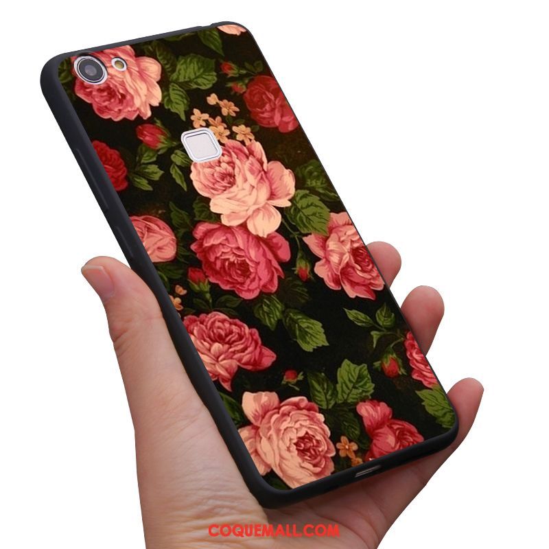 Étui Oppo F7 Frais Art Vintage, Coque Oppo F7 Protection Fluide Doux