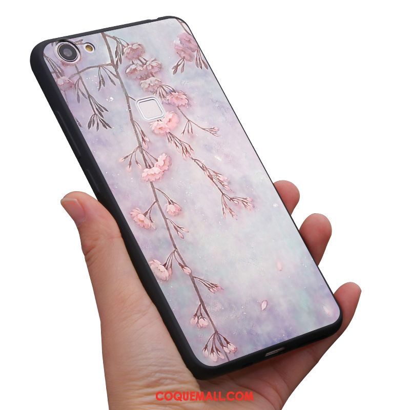 Étui Oppo F7 Frais Art Vintage, Coque Oppo F7 Protection Fluide Doux