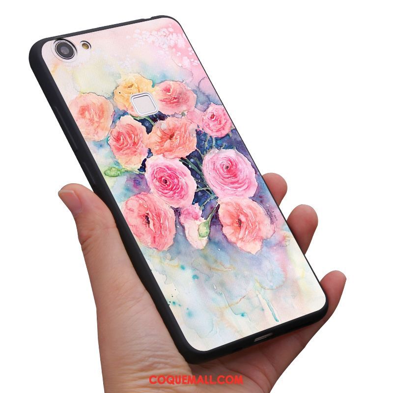 Étui Oppo F7 Frais Art Vintage, Coque Oppo F7 Protection Fluide Doux