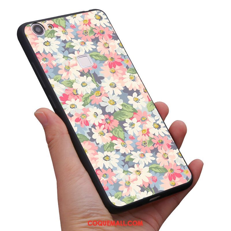 Étui Oppo F7 Frais Art Vintage, Coque Oppo F7 Protection Fluide Doux