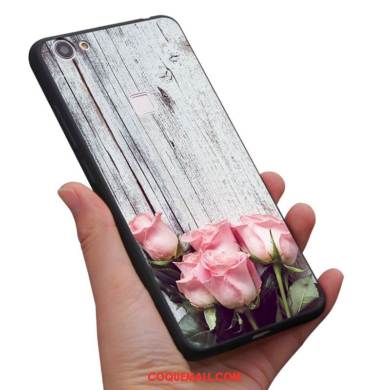 Étui Oppo F7 Frais Art Vintage, Coque Oppo F7 Protection Fluide Doux