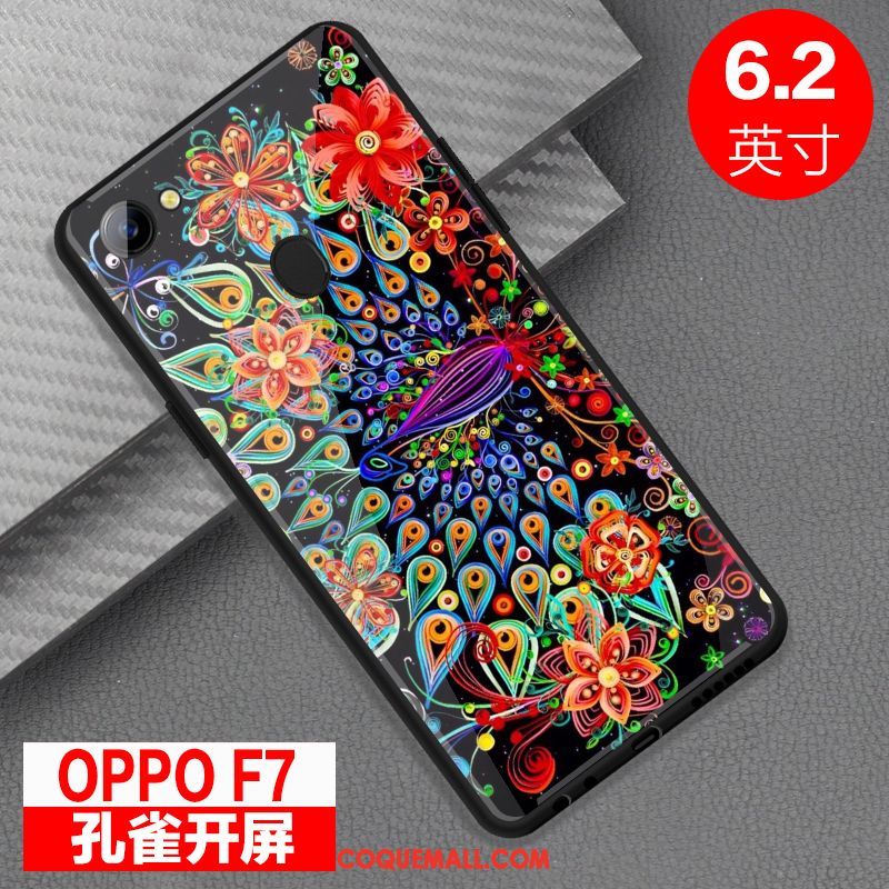 Étui Oppo F7 Miroir Tout Compris Téléphone Portable, Coque Oppo F7 Verre Personnalité