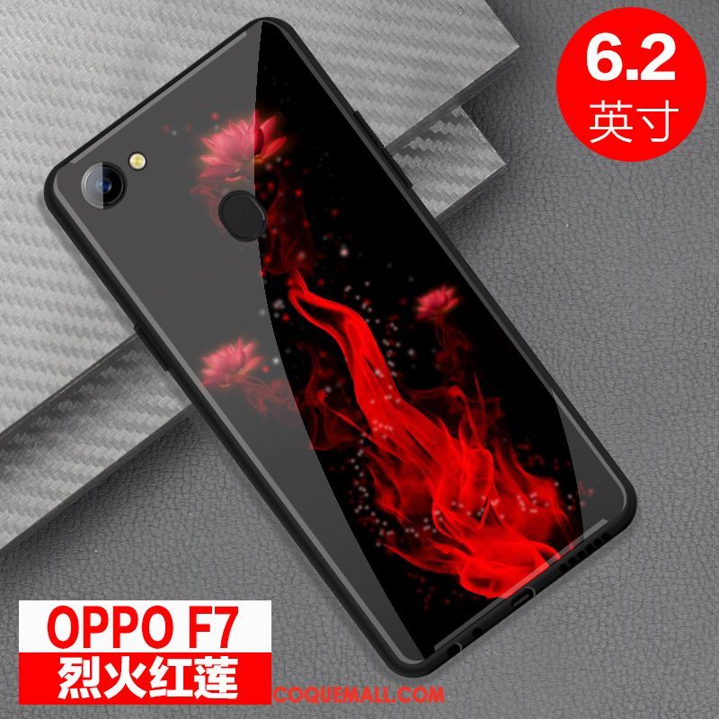 Étui Oppo F7 Miroir Tout Compris Téléphone Portable, Coque Oppo F7 Verre Personnalité