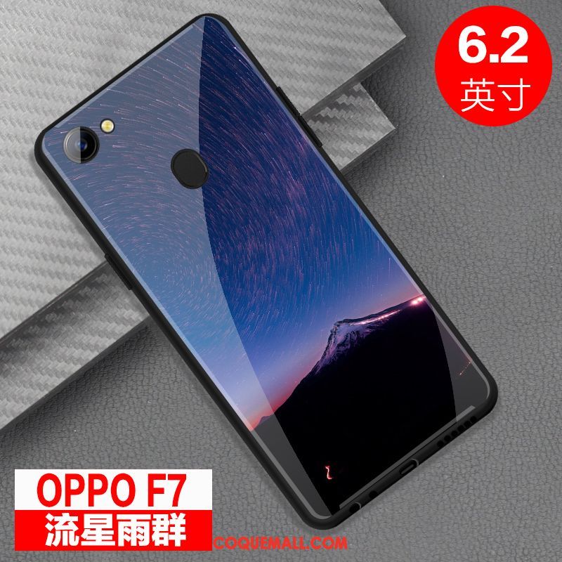 Étui Oppo F7 Miroir Tout Compris Téléphone Portable, Coque Oppo F7 Verre Personnalité