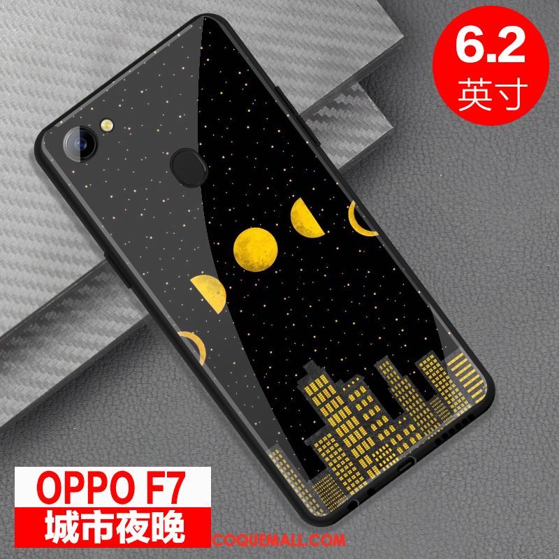 Étui Oppo F7 Miroir Tout Compris Téléphone Portable, Coque Oppo F7 Verre Personnalité