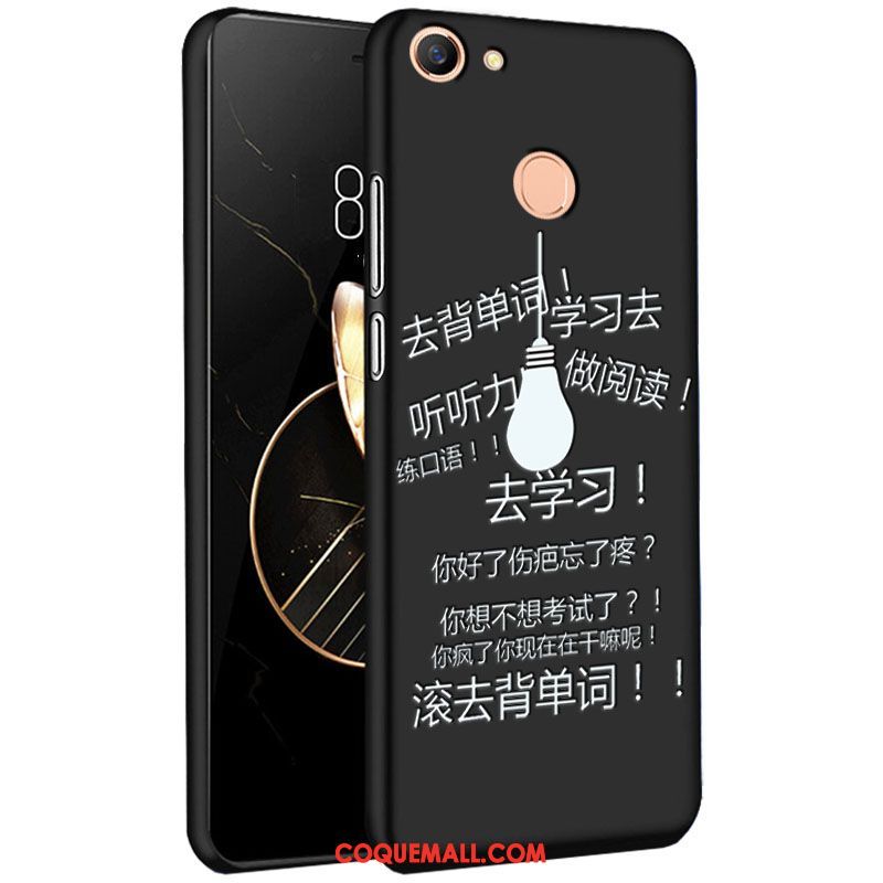 Étui Oppo F7 Peinture Noir Protection, Coque Oppo F7 Amoureux Téléphone Portable