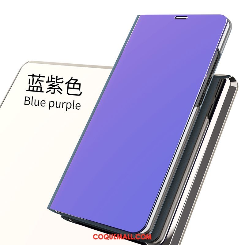 Étui Oppo F7 Support Placage Dormance, Coque Oppo F7 Violet Étui En Cuir