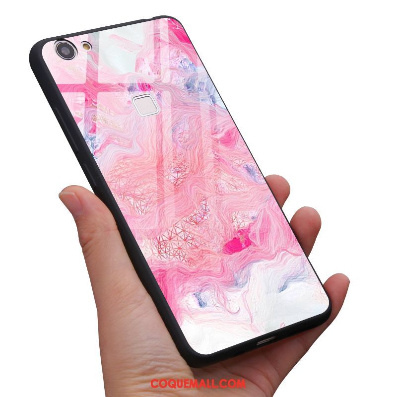 Étui Oppo F7 Tout Compris Silicone Rose, Coque Oppo F7 Personnalisé Protection