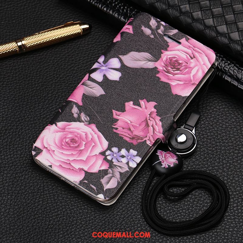 Étui Oppo F7 Étui En Cuir Incassable Fluide Doux, Coque Oppo F7 Protection Rouge