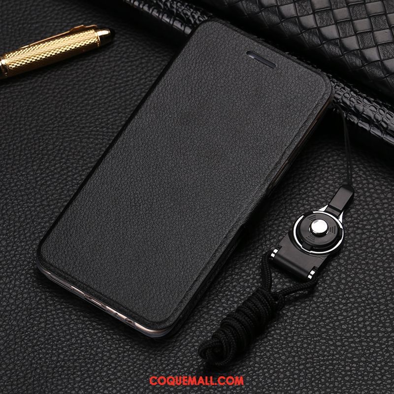 Étui Oppo F7 Étui En Cuir Incassable Fluide Doux, Coque Oppo F7 Protection Rouge