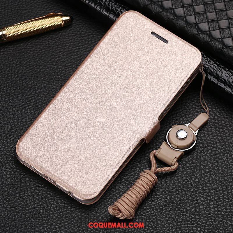 Étui Oppo F7 Étui En Cuir Incassable Fluide Doux, Coque Oppo F7 Protection Rouge