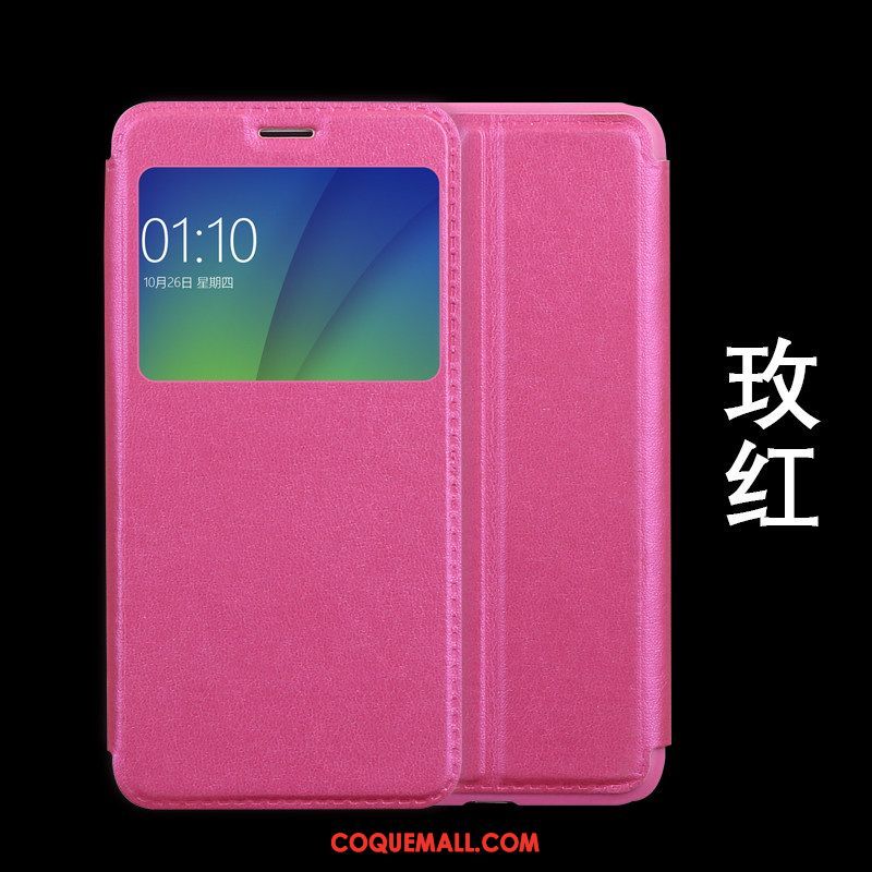 Étui Oppo F7 Étui En Cuir Personnalité Clamshell, Coque Oppo F7 Téléphone Portable Incassable