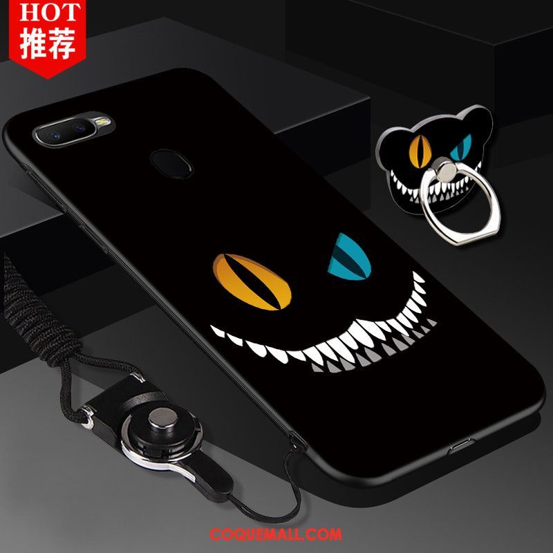 Étui Oppo F9 Dessin Animé Incassable Noir, Coque Oppo F9 Téléphone Portable Personnalité