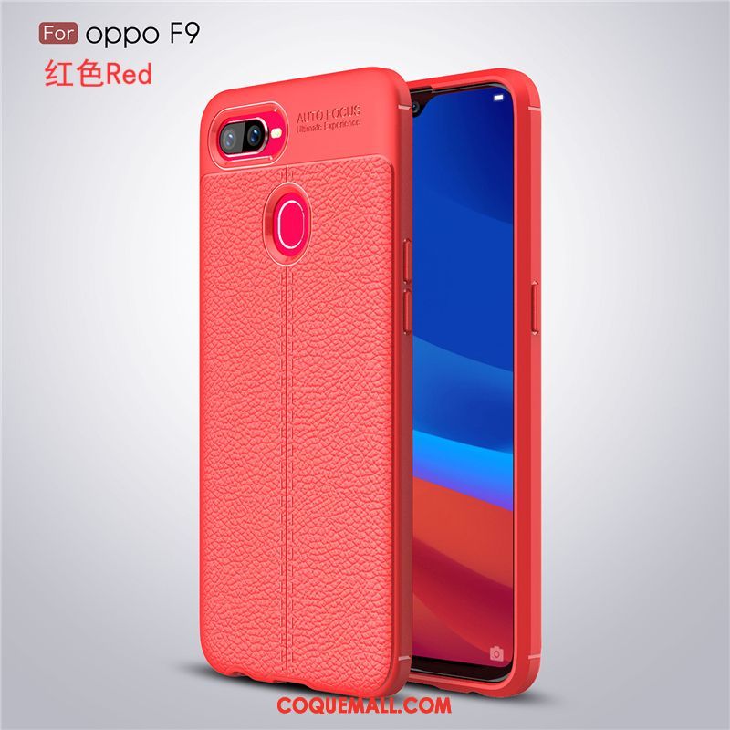 Étui Oppo F9 Incassable Tout Compris Noir, Coque Oppo F9 Simple Créatif