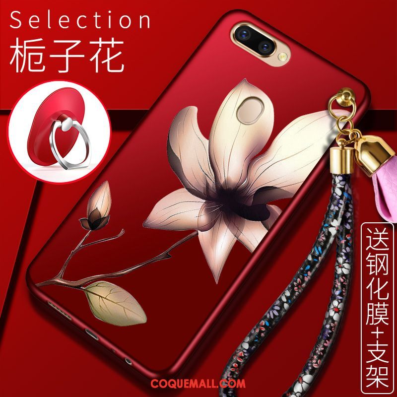 Étui Oppo F9 Nouveau Protection Marque De Tendance, Coque Oppo F9 Délavé En Daim Fleur