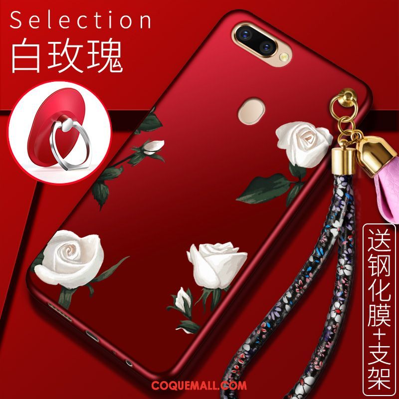 Étui Oppo F9 Nouveau Protection Marque De Tendance, Coque Oppo F9 Délavé En Daim Fleur