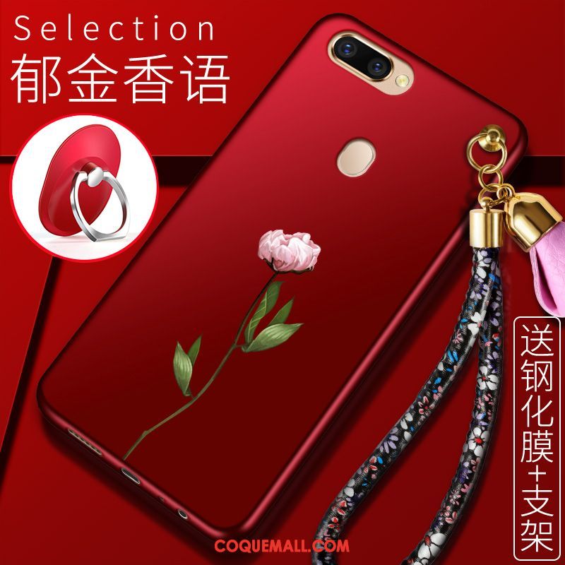 Étui Oppo F9 Nouveau Protection Marque De Tendance, Coque Oppo F9 Délavé En Daim Fleur