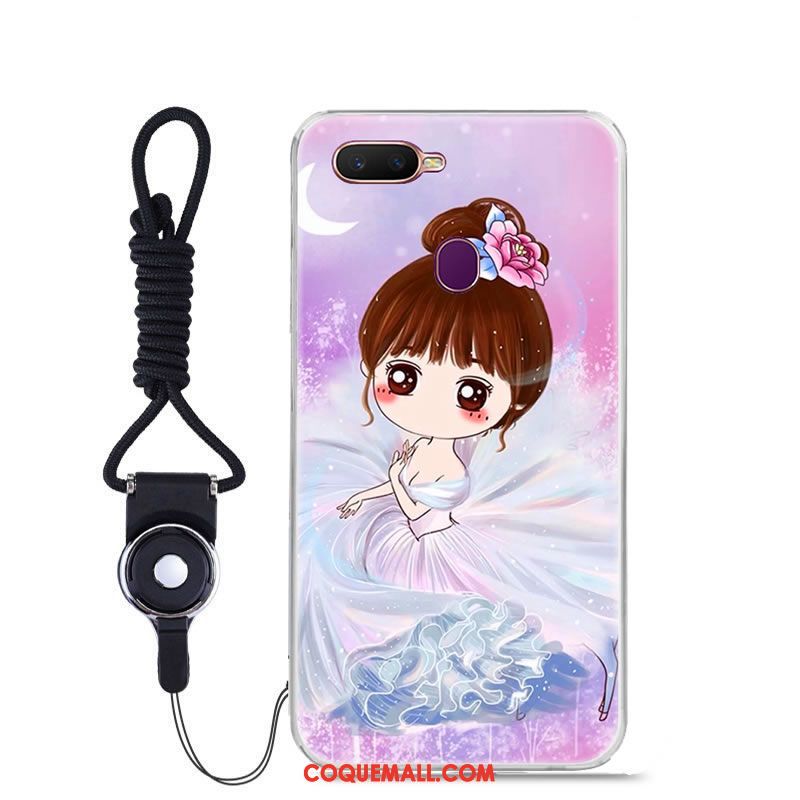 Étui Oppo F9 Personnalisé Tout Compris Fluide Doux, Coque Oppo F9 Téléphone Portable Dessin Animé