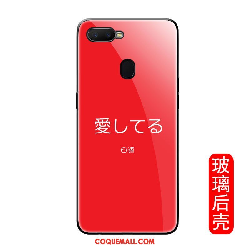 Étui Oppo F9 Personnalité Créatif Silicone, Coque Oppo F9 Tout Compris Rouge