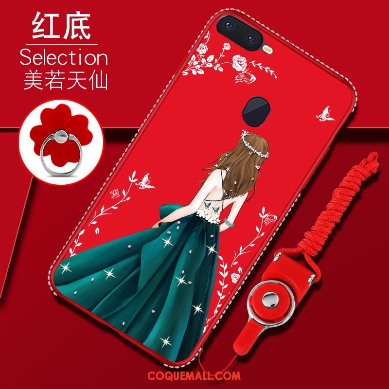 Étui Oppo F9 Starry Créatif Protection Téléphone Portable, Coque Oppo F9 Starry Tendance Rouge