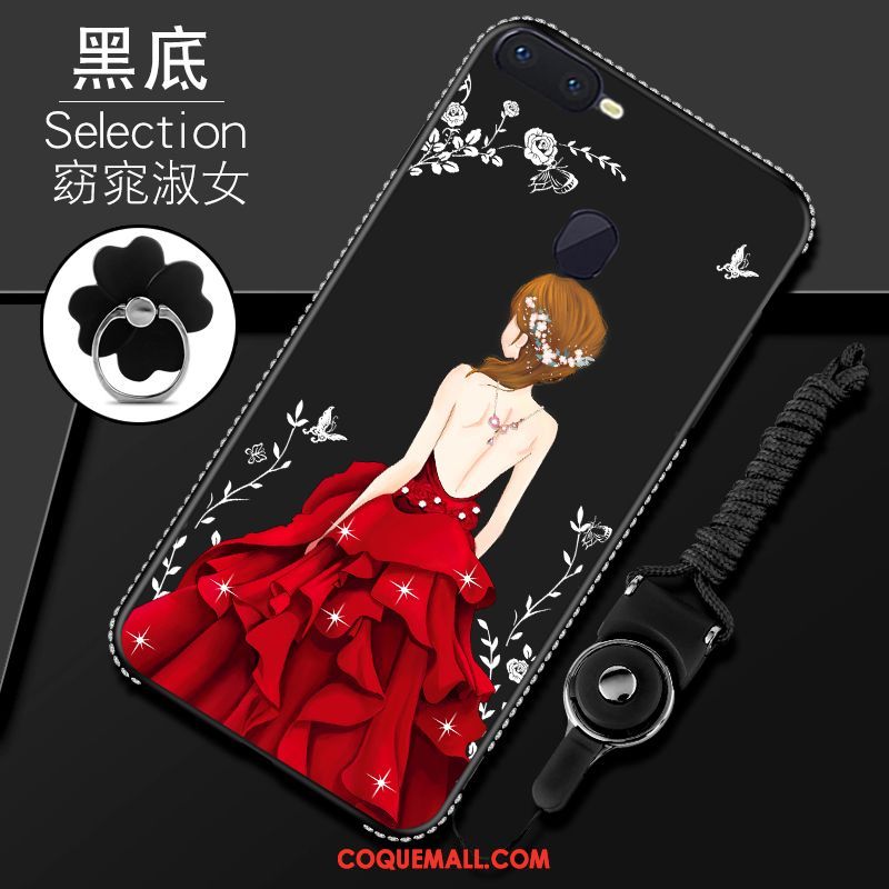 Étui Oppo F9 Starry Créatif Protection Téléphone Portable, Coque Oppo F9 Starry Tendance Rouge