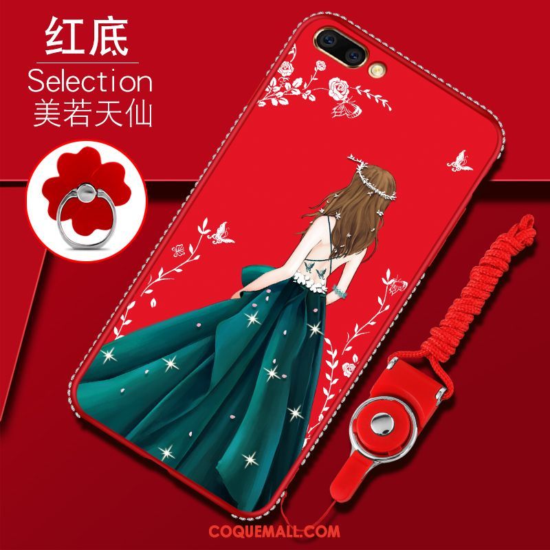 Étui Oppo F9 Starry Créatif Protection Téléphone Portable, Coque Oppo F9 Starry Tendance Rouge