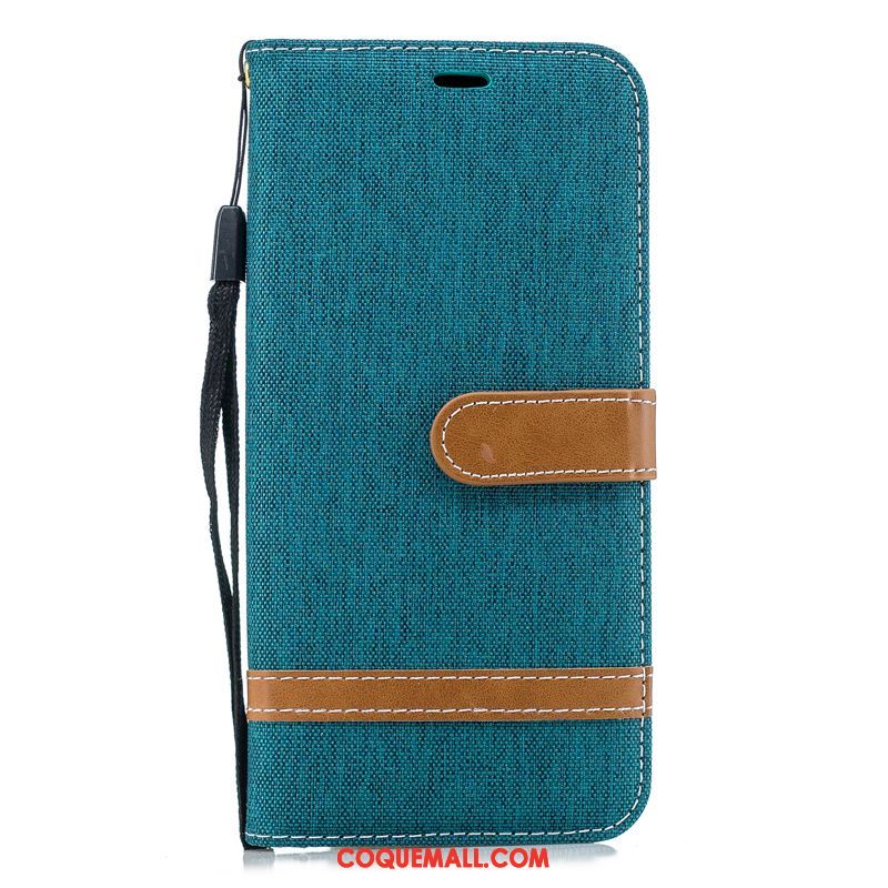 Étui Oppo F9 Starry En Denim Clair Business, Coque Oppo F9 Starry Téléphone Portable Bleu