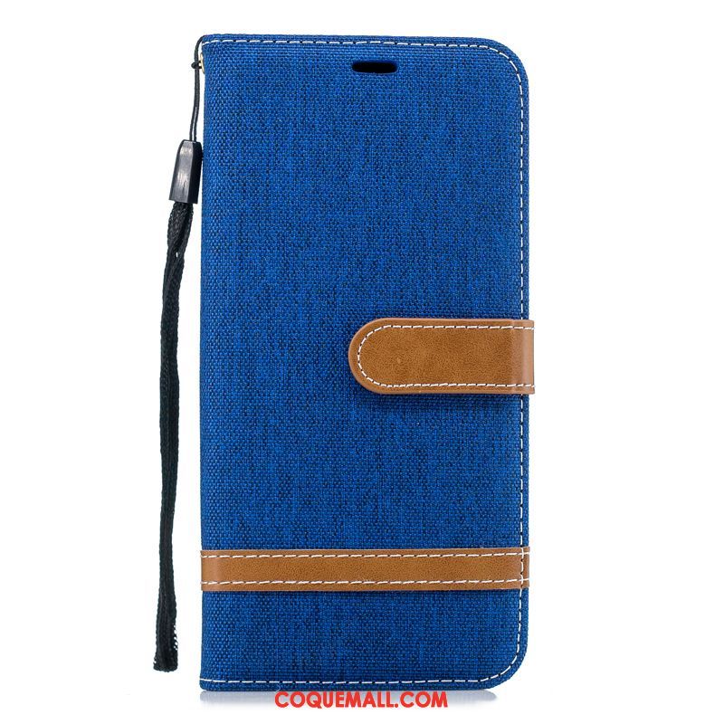 Étui Oppo F9 Starry En Denim Clair Business, Coque Oppo F9 Starry Téléphone Portable Bleu