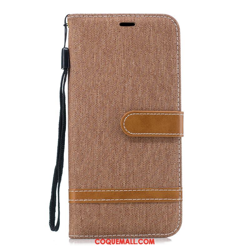 Étui Oppo F9 Starry En Denim Clair Business, Coque Oppo F9 Starry Téléphone Portable Bleu