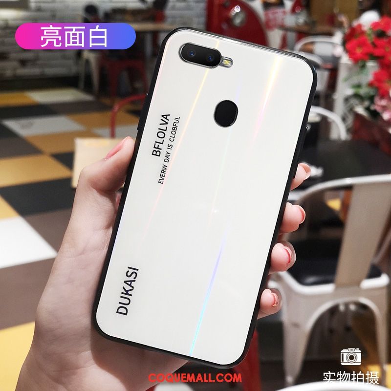 Étui Oppo F9 Starry Fluide Doux Incassable Protection, Coque Oppo F9 Starry Dégradé Net Rouge