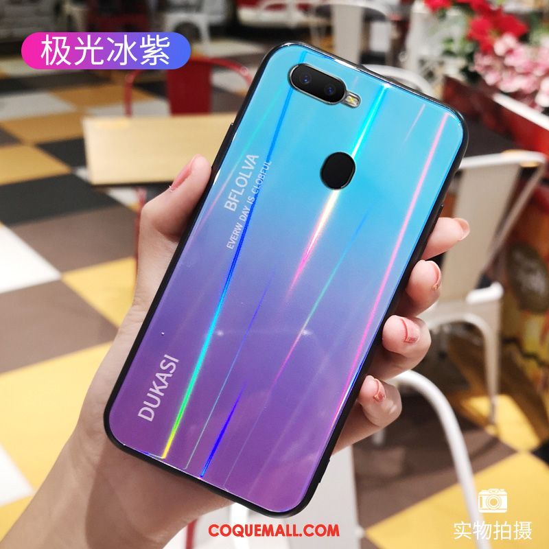 Étui Oppo F9 Starry Fluide Doux Incassable Protection, Coque Oppo F9 Starry Dégradé Net Rouge