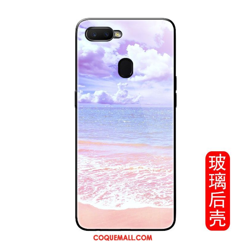 Étui Oppo F9 Starry Paysage Incassable Marque De Tendance, Coque Oppo F9 Starry Téléphone Portable Bleu