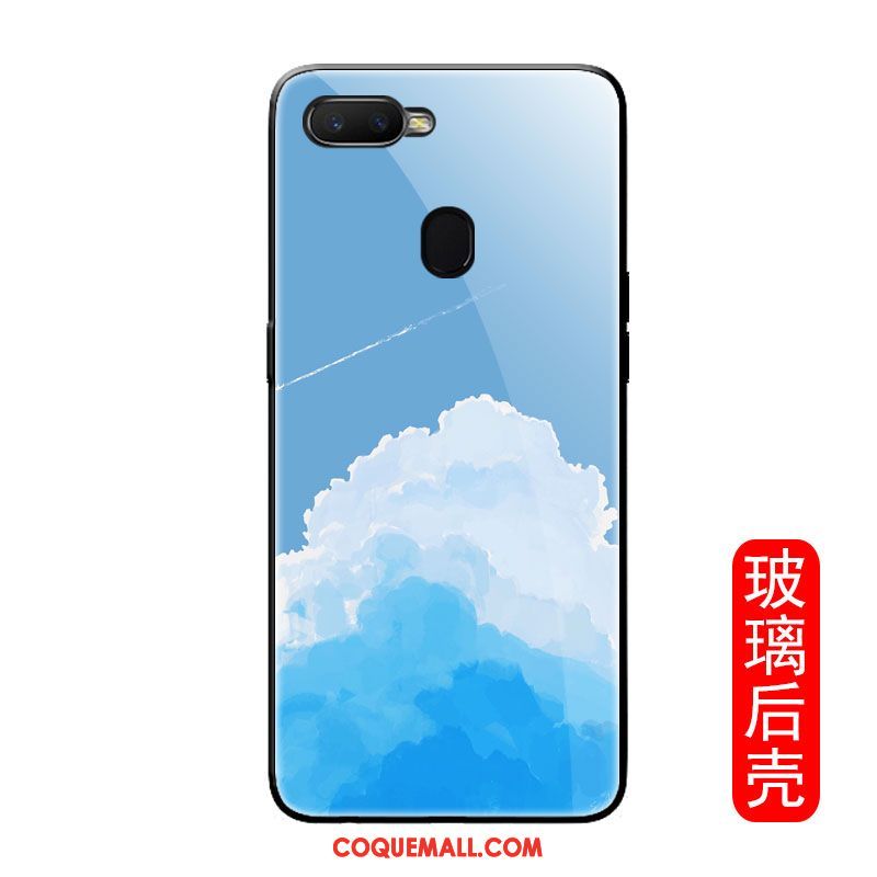 Étui Oppo F9 Starry Paysage Incassable Marque De Tendance, Coque Oppo F9 Starry Téléphone Portable Bleu