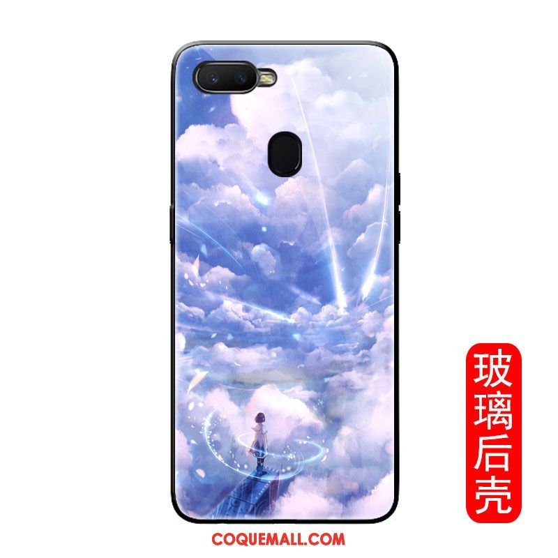 Étui Oppo F9 Starry Paysage Incassable Marque De Tendance, Coque Oppo F9 Starry Téléphone Portable Bleu