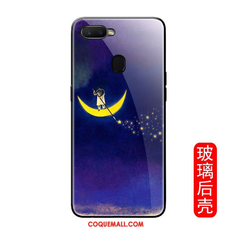 Étui Oppo F9 Starry Personnalité Dessin Animé Brillant, Coque Oppo F9 Starry Paysage Mois