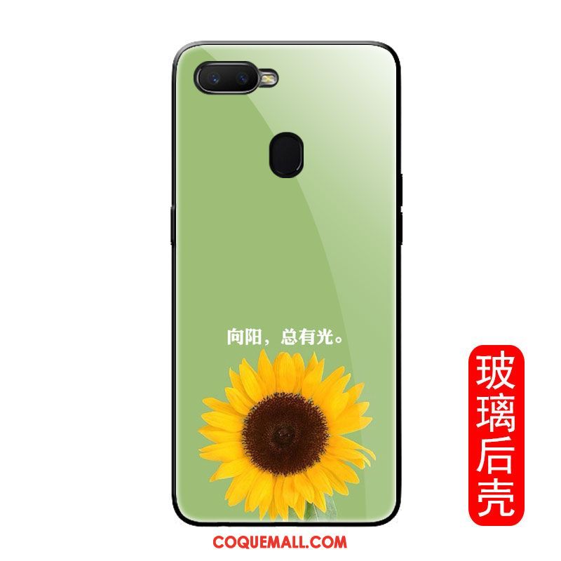 Étui Oppo F9 Starry Personnalité Téléphone Portable Verre, Coque Oppo F9 Starry Silicone Incassable