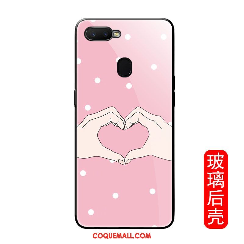 Étui Oppo F9 Starry Tout Compris Amoureux Créatif, Coque Oppo F9 Starry Noir Verre