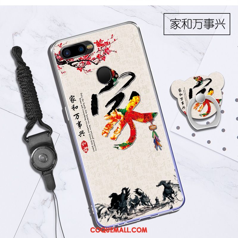 Étui Oppo F9 Starry Téléphone Portable Dessin Animé Anneau, Coque Oppo F9 Starry Incassable Fluide Doux