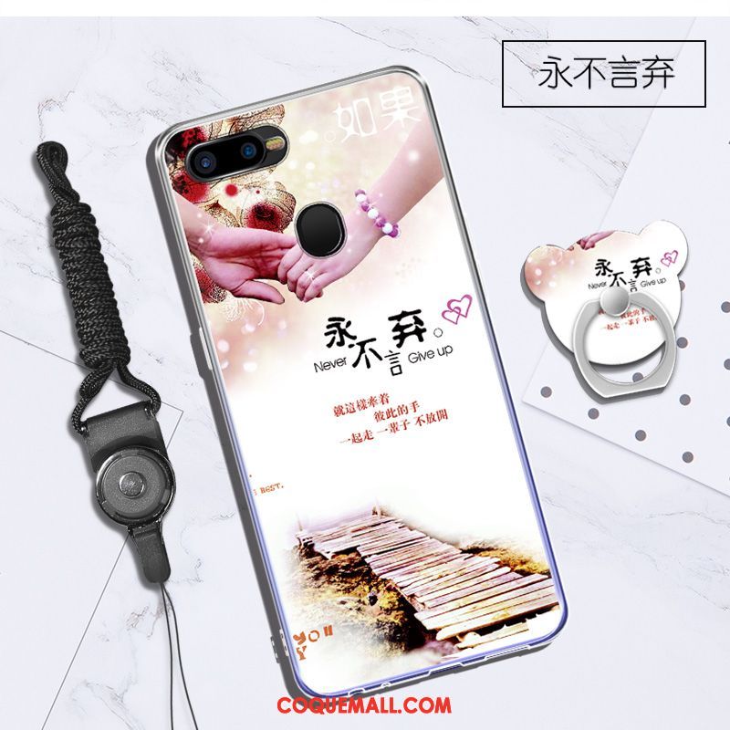 Étui Oppo F9 Starry Téléphone Portable Dessin Animé Anneau, Coque Oppo F9 Starry Incassable Fluide Doux