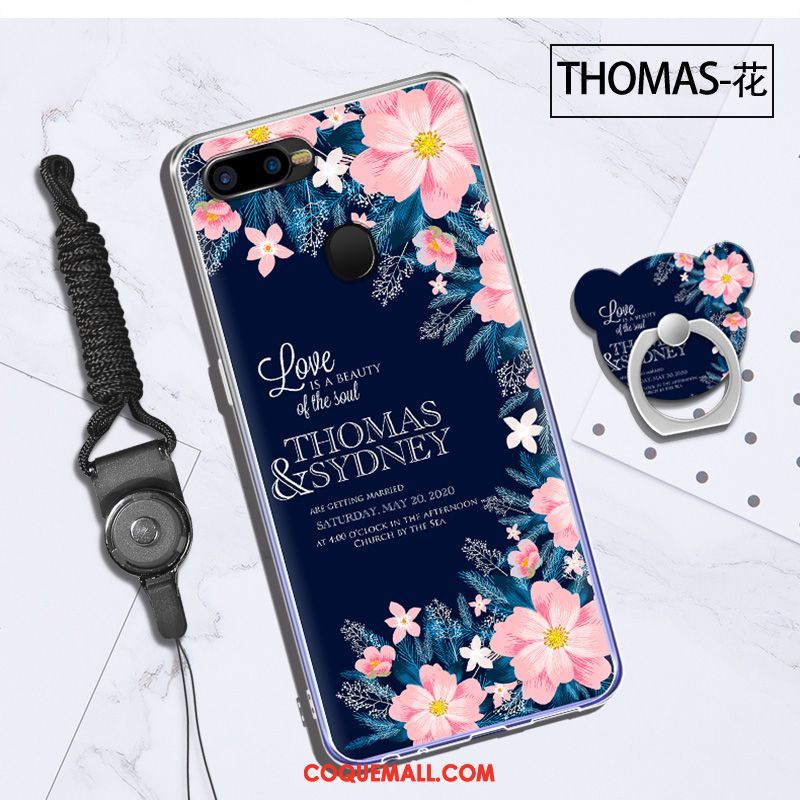 Étui Oppo F9 Starry Téléphone Portable Dessin Animé Anneau, Coque Oppo F9 Starry Incassable Fluide Doux