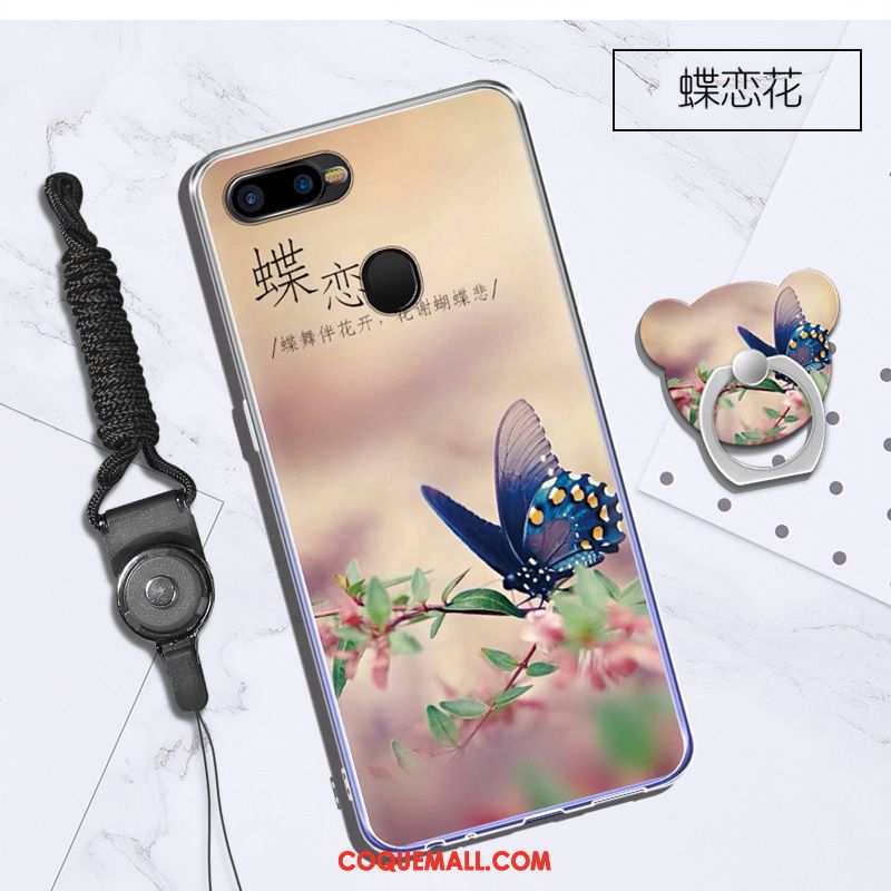 Étui Oppo F9 Starry Téléphone Portable Dessin Animé Anneau, Coque Oppo F9 Starry Incassable Fluide Doux