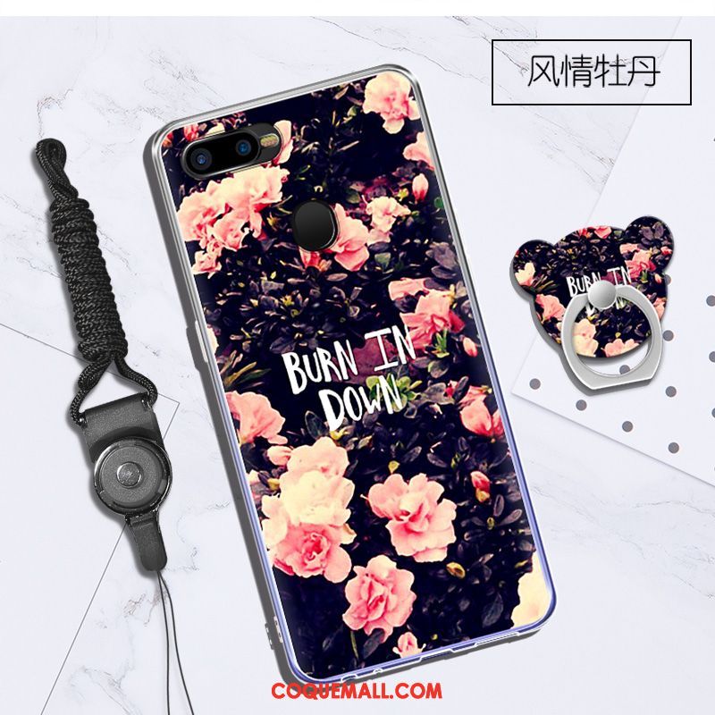 Étui Oppo F9 Starry Téléphone Portable Dessin Animé Anneau, Coque Oppo F9 Starry Incassable Fluide Doux