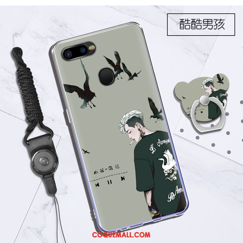 Étui Oppo F9 Starry Téléphone Portable Dessin Animé Anneau, Coque Oppo F9 Starry Incassable Fluide Doux