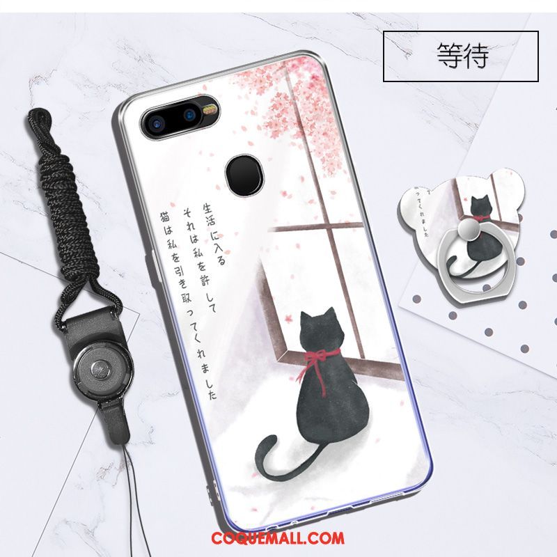 Étui Oppo F9 Starry Téléphone Portable Dessin Animé Anneau, Coque Oppo F9 Starry Incassable Fluide Doux